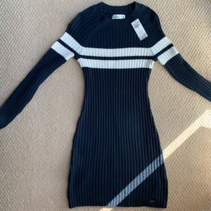 Hollister Blue and White Striped Dress